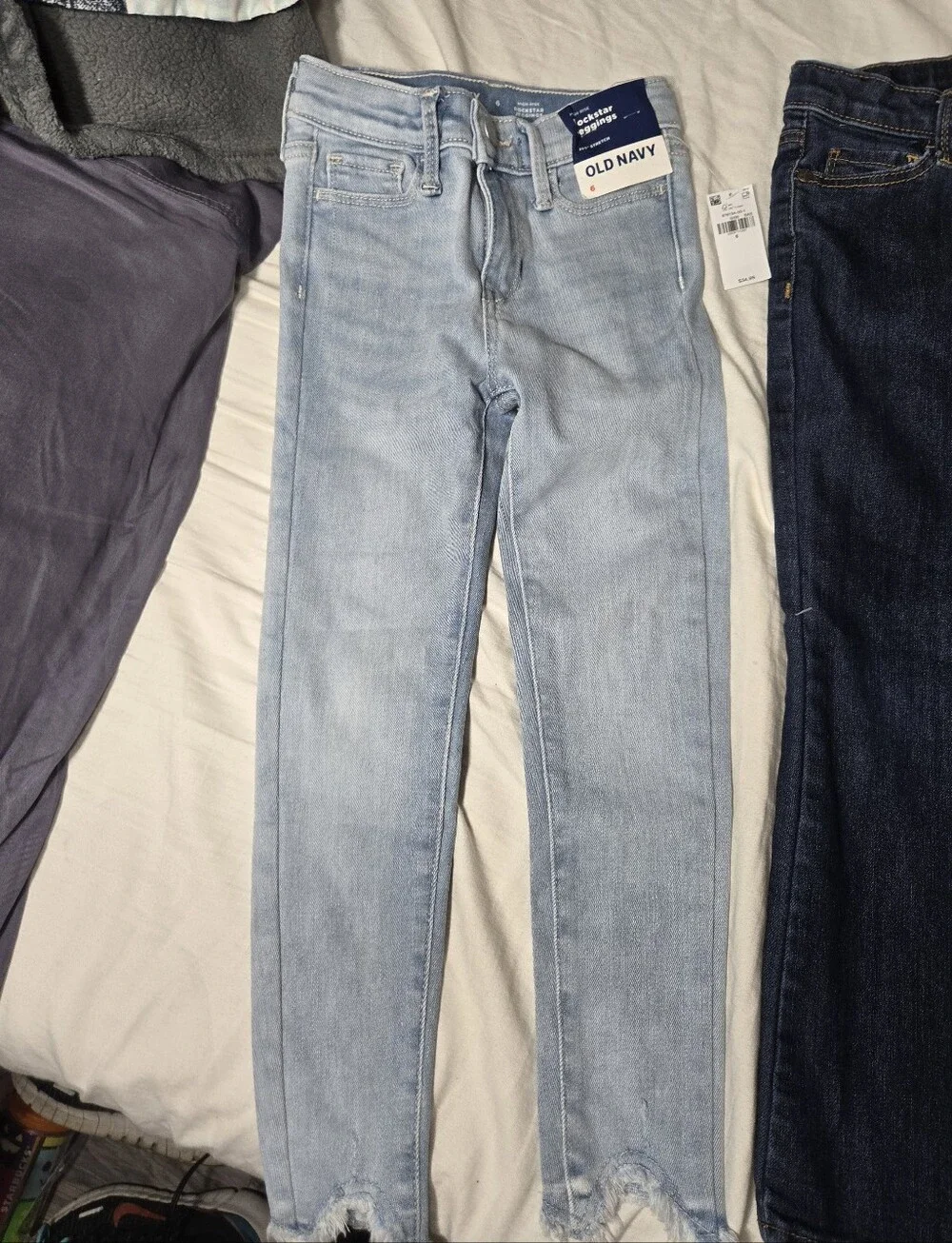 Girl's 3 Pair Of Jeans Old Navy And Oshkosh Sz 6/6xs/6xr
